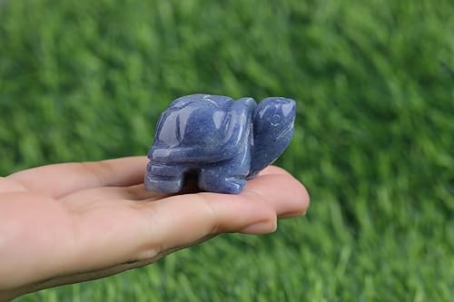 Miniatura 5 de Regalos de tortugas marinas de aventurinas azules para mujeres, estatua de tortuga, hecha a mano, cristal curativo natural, lindo océano azul,