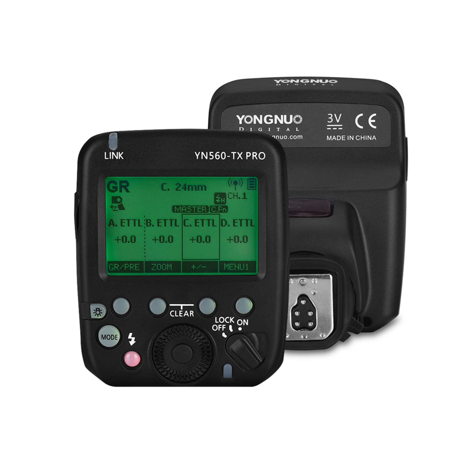Fadawe Yn560-Tx Pro,Yn560-Tx Pro 2.4G On-Camera Flash Trigger Speedlite Wireless With Lcd Screen Replacement For Dslr Camera For Yn862C/Yn968C/Yn200/Yn560Iii/Yn560Iv/Yn860Li/Yn720/Yn660/Yn685