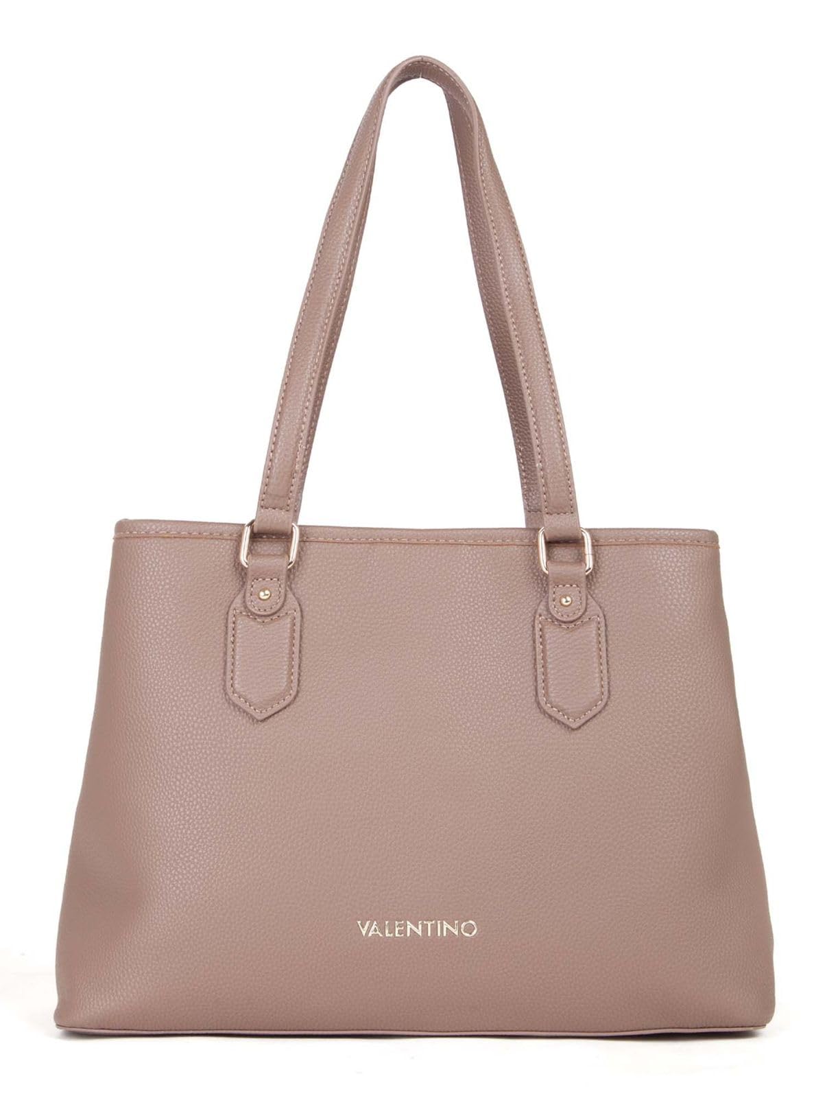 Valentino By Mario Valentino Women's Brown Leather Tote Bag With Shoulder Strap