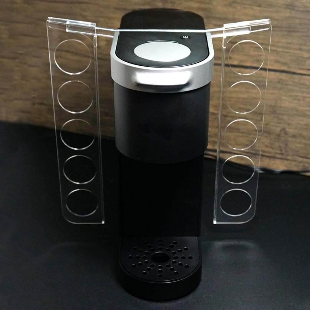 Organizers Coffee Pods Stand Storage Shelf Acrylic Texture Coffees Holder for Kitchen Cabinet