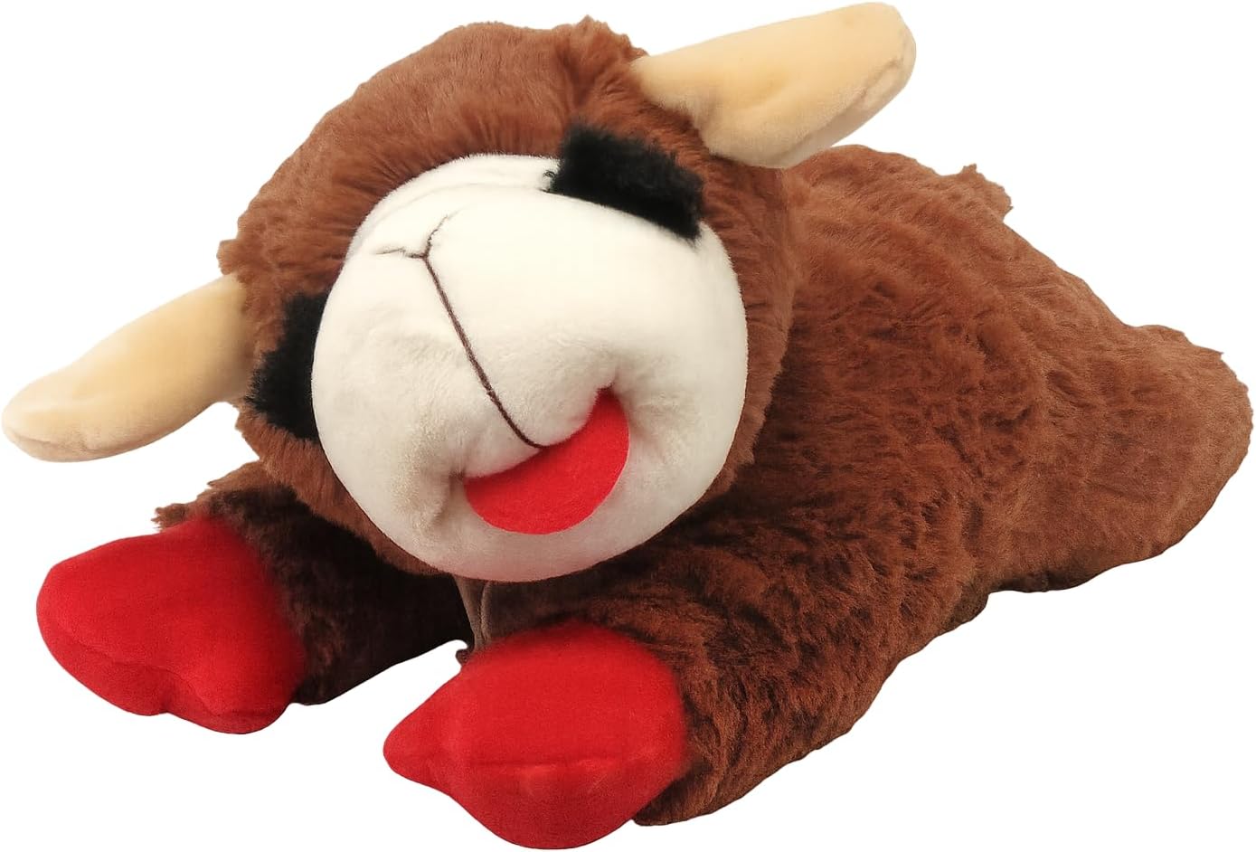 HDP Lambchop Brown 10" with Squeaker Color:Brown Size:Pack of 1