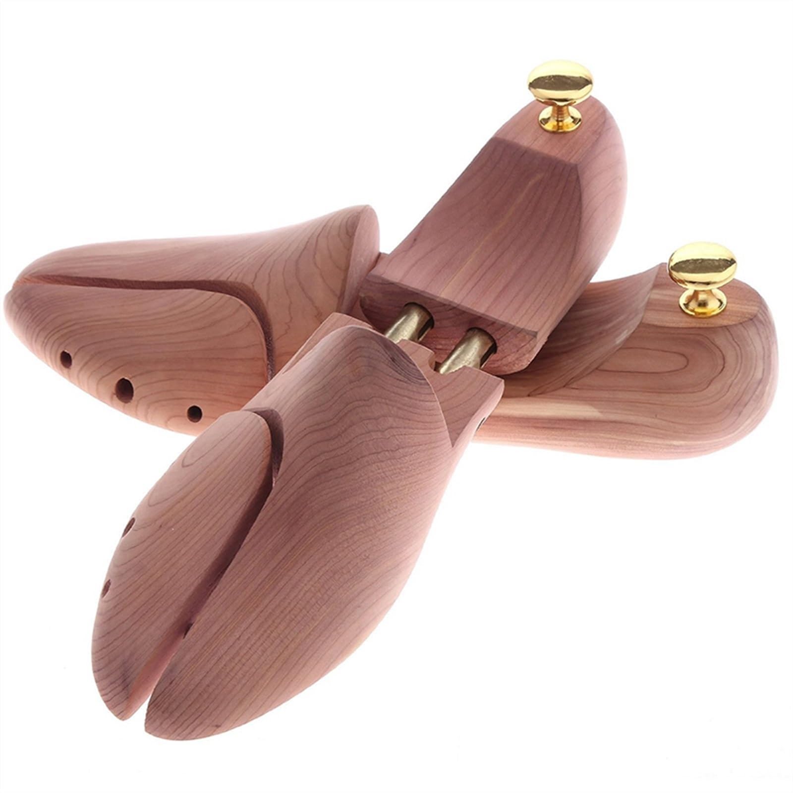 Camilla para Zapatos Tubo Twin Tube Red Cedar Wood Shoe Shape Shaper Men & Shoe Tree (Color : Pink, Size : EU 43 44)