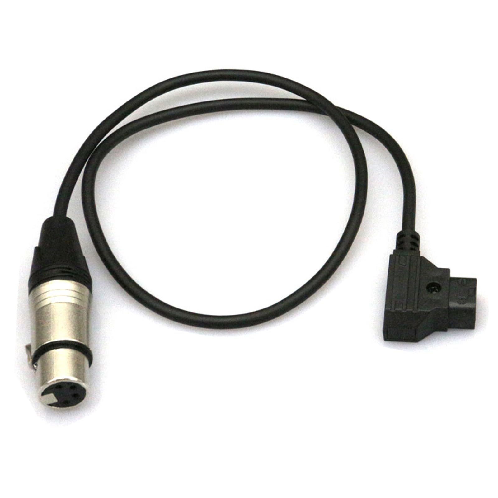 TOPCINE D-Tap Male to 4Pin XLR Female Power Cable, Compatible with Sony, Panasonic, Blackmagic, TVLogic Cameras & Monitors, Black, 3 Feet