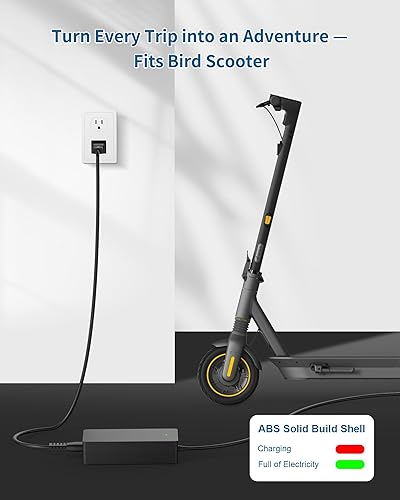 Miniatura 6 de VHBW Cargador de 42 V para batería de scooter eléctrico de iones de litio de 36 V, compatible con Bird Air/Flex/One, Xiaomi M365, M365 Pro, 1S