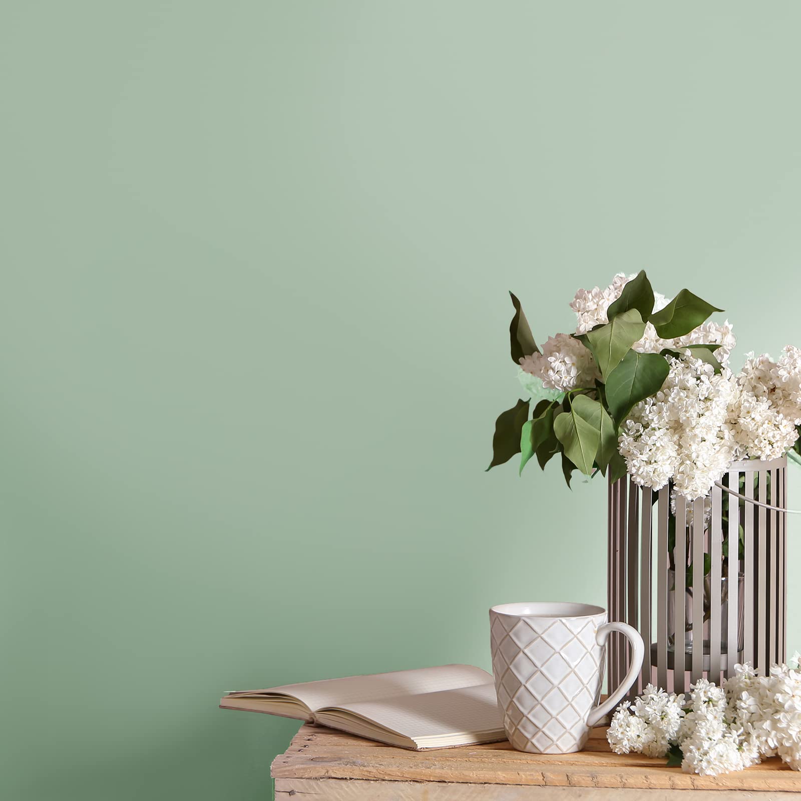 VEELIKE Papel Pintado Pared Verde Menta Mate 81 cm × 300 cm Papel Pintado Autoadhesivo Verde Menta Vinilo Adhesivo Muebles Dormitorio Salón Vinilo Adhesivo Pared Baño Cocina Armarios Impermeable