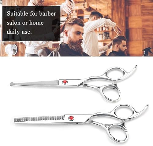 Miniatura 5 de Tijeras de peluquería, Tijeras de adelgazamiento de corte Conjunto de tijeras texturizantes para el cabello Salón de la Familia de Diente Plano