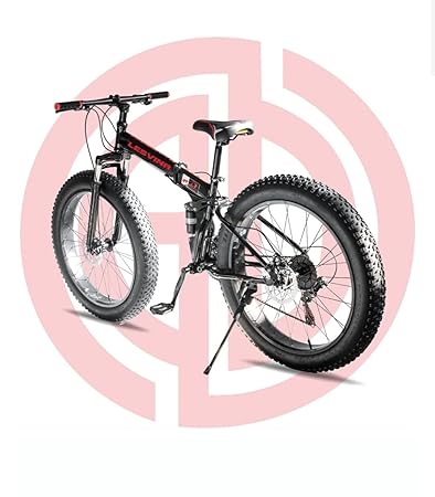 Shanti A1 Fat tyre Folding cycle Dual Suspension Fat Mountain Bike with 26X4 INCH Wheels and with 21 Speed Gears 26 T Fat Tyre Cycle (21 Shimano Gear, Orange) for Unisex Adults