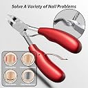 JAMBUVANTI Heavy Duty Nail Clipper & Toenail Nippers – Professional Stainless Steel Nail Cutter for Thick Nails, Ingrown Toenail Care, Precision Nail Trimmer for Men, Women, Seniors, Compact Foot Care Grooming Accessory gallery image