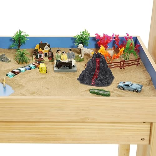 Miniatura 5 de Juguete de volcán, 10 piezas, kit de ciencia de volcán, modelo de erupción para niños de 4 a 6 años, simulación de dinosaurios, juguetes del mundo