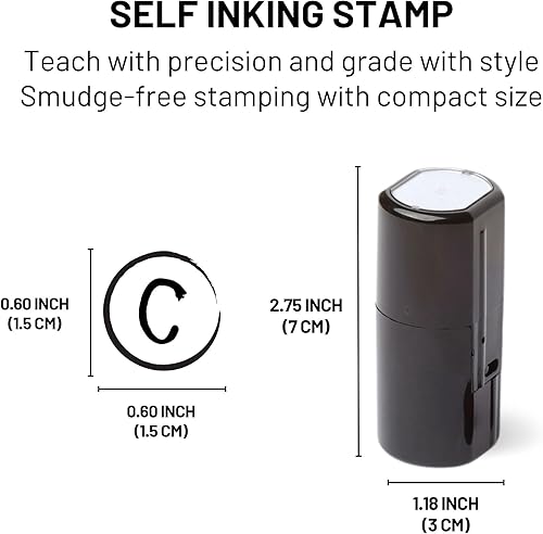 Miniatura 3 de Sellos de calificación para profesores, sellos de goma autoentintados, sellos de comentarios para tareas y proyectos, sellos de evaluación para