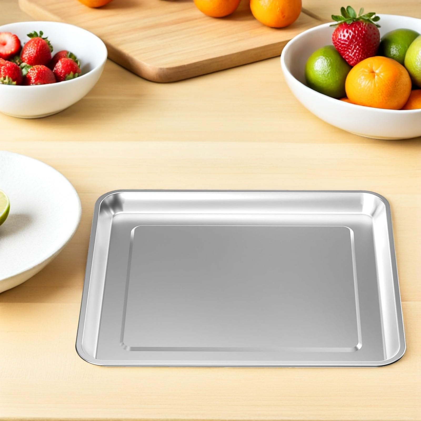 Cestello e Teglia per Friggitrice ad Aria in Acciaio Inox