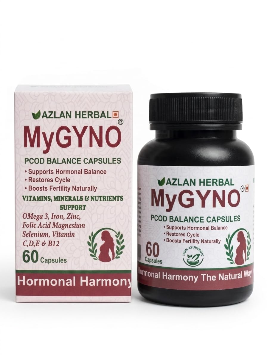 MyGYNO PCOD Balance Capsules, Hormonal Support, Supports Hormonal Balance, Restores Cycle, Boosts Fertility, 60 Capsules-picture-25