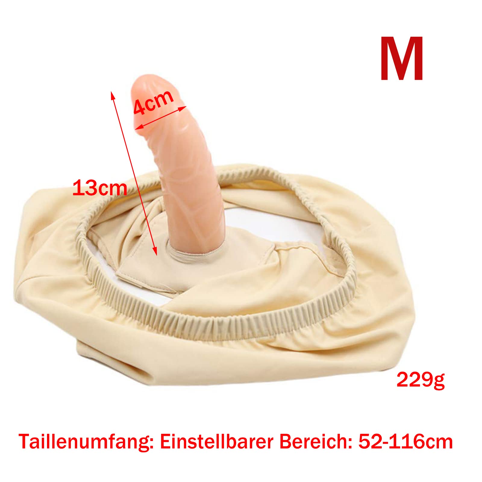 Cintura di castità Cintura di castità Slip con dildo interno Plug anale Butt plug Pantaloni sexy Intimo Lingerie erotica Masturbazione Giocattolo sessuale per donne e uomini Flesh(M)