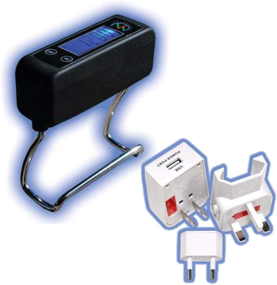 II with Universal/global converter plug USB charger Europe/UK/israel/Australia/China/India Digital luggage scale 100lbs/50kg bundle