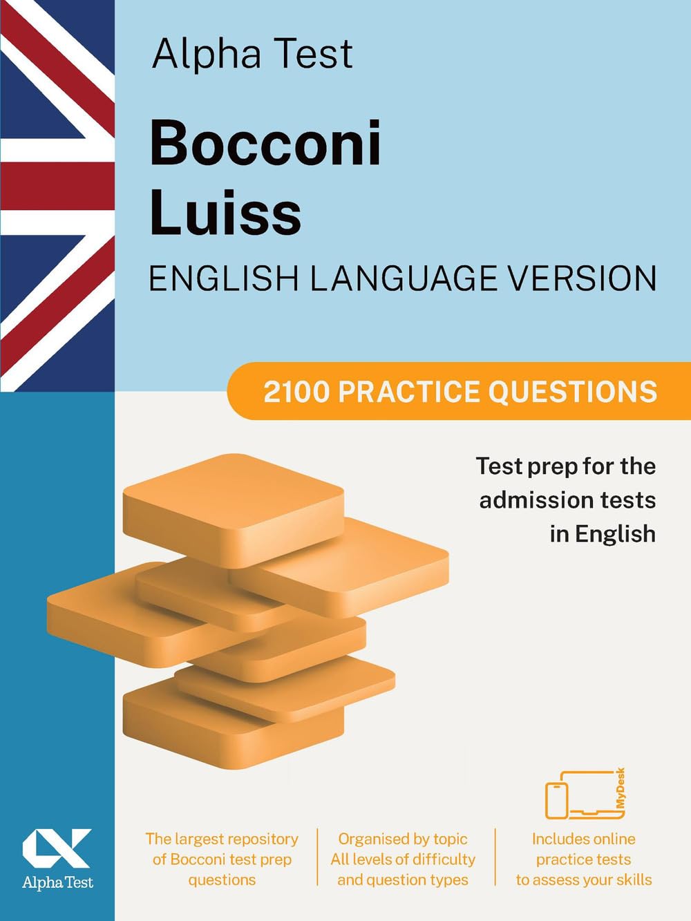 Alpha Test Bocconi Luiss English version 2026-2027. 2100 practice questions. Test prep for the admission tests in English. With online simulator (TestUniversitari)