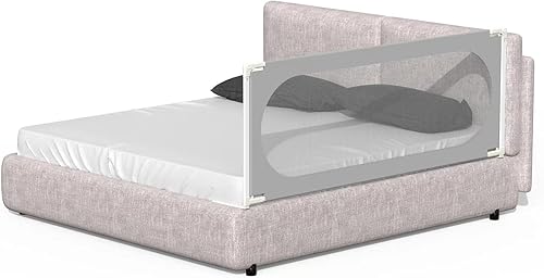 Miniatura 2 de SeseYii Barandilla para cama de bebé con correa en Y de seguridad, extra larga, tamaño individual, matrimonial, queen, king, barandilla para bebés