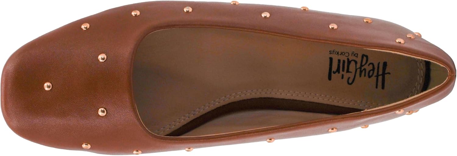 Corkys Footwear Hey Girl Womens Dont Be Rude Studded Ballet Flat - Featuring A Padded Insole for All Day Wear, Studs Along The Upper, and A Rounded Toe for A Polished Look