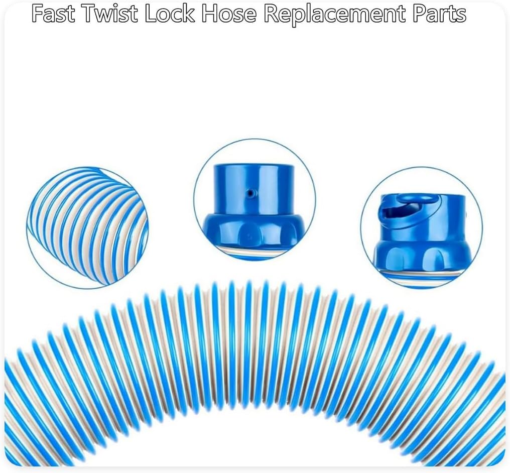 2 Pack Pool Cleaner Hose 39 Inch Pool Vacuum Twist Lock Hoses Replacement for X7 T3 T5 MX6 MX8 Pool Systems Part R0527700 Pool Vacuum Twist Lock Hose Pools Systems Part