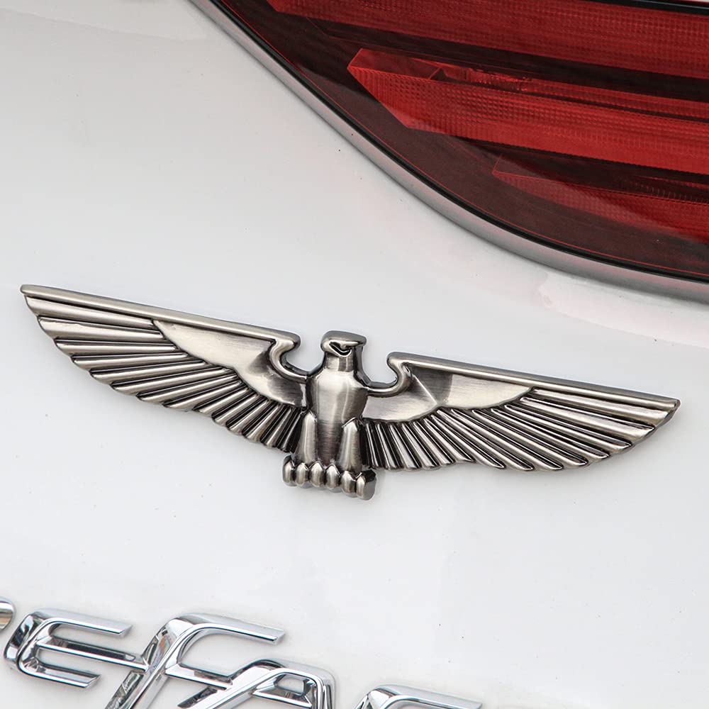 Adesivi Auto Aquila In Metallo – Decorazione Universale Autoadesiva, Emblema Ali Per Auto, Moto, Stile Personalizzato (1 Paio) - 2