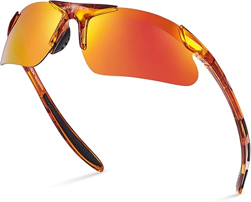 Xagger Gafas de sol deportivas polarizadas para niños y niñas, gafas de béisbol y sóftbol, montura TR90