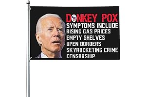 Donkey Pox Flag: Conservative Republican Anti-Biden Statement