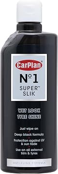 CarPlan No.1 Super Slik Wet Look Car Tyre Shine ، 600 مل