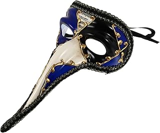 LIFKOME Máscara Máscara De Baile Adereços De Baile Baile Veneziano Máscara De Nariz Longo Máscara De Halloween Favores De Festa De Carnaval Disfarce De De Carnaval Máscara De