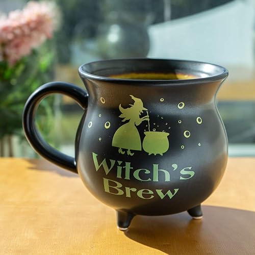 Pacific Giftware Witch's Brew Cauldron Taza de café de porcelana de cerámica 32 fl oz