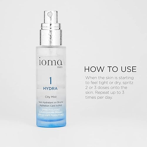 Miniatura 4 de Ioma Paris - HYDRA City Mist - Spray facial hidratante para protección solar, contaminación y luz azul, (1.7 fl oz)