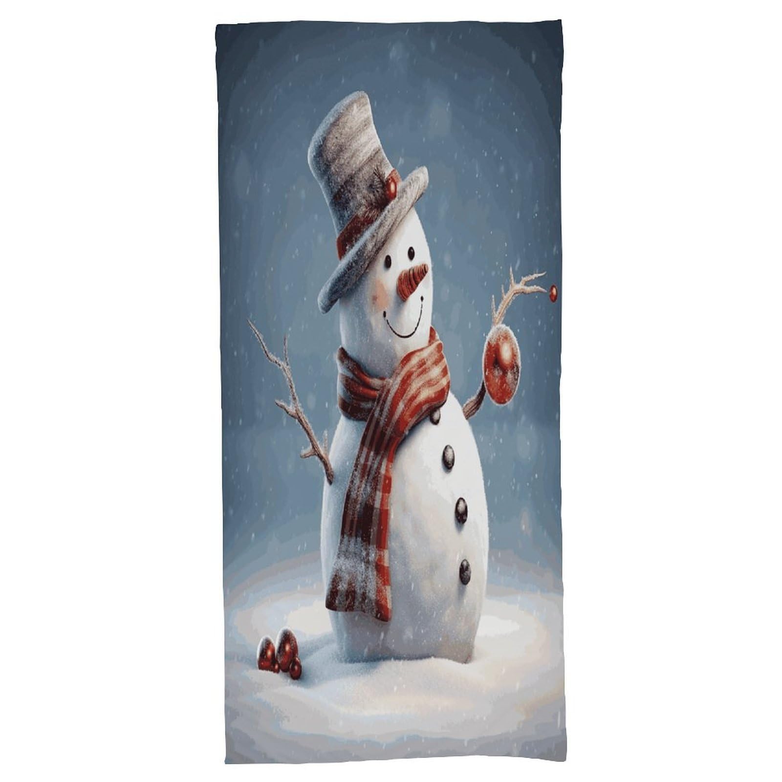 Fekiloot Men's Style Funny Christmas Snowman Bath Towel Highly Absorbent,Beach Towels For Wo,Pool Towel Bathroom Essential For Beach,Gym,Travel, Camp