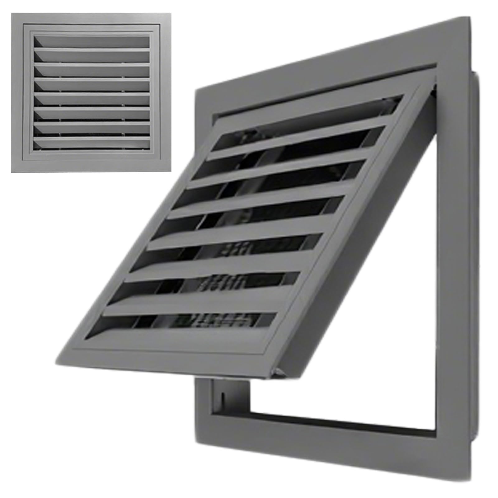 Panel de acceso de aluminio con rejilla de filtro para rejillas de ventilación de gas, fácil instalación, diseño impermeable, 19.7 x 33.5 pulgadas, resistente a la corrosión, construcción duradera