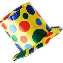 BDJXOZYH Polka Dot Top Hat Crown Circus Halloween Fancy Dress Accessories Hat Cloth Upholstery