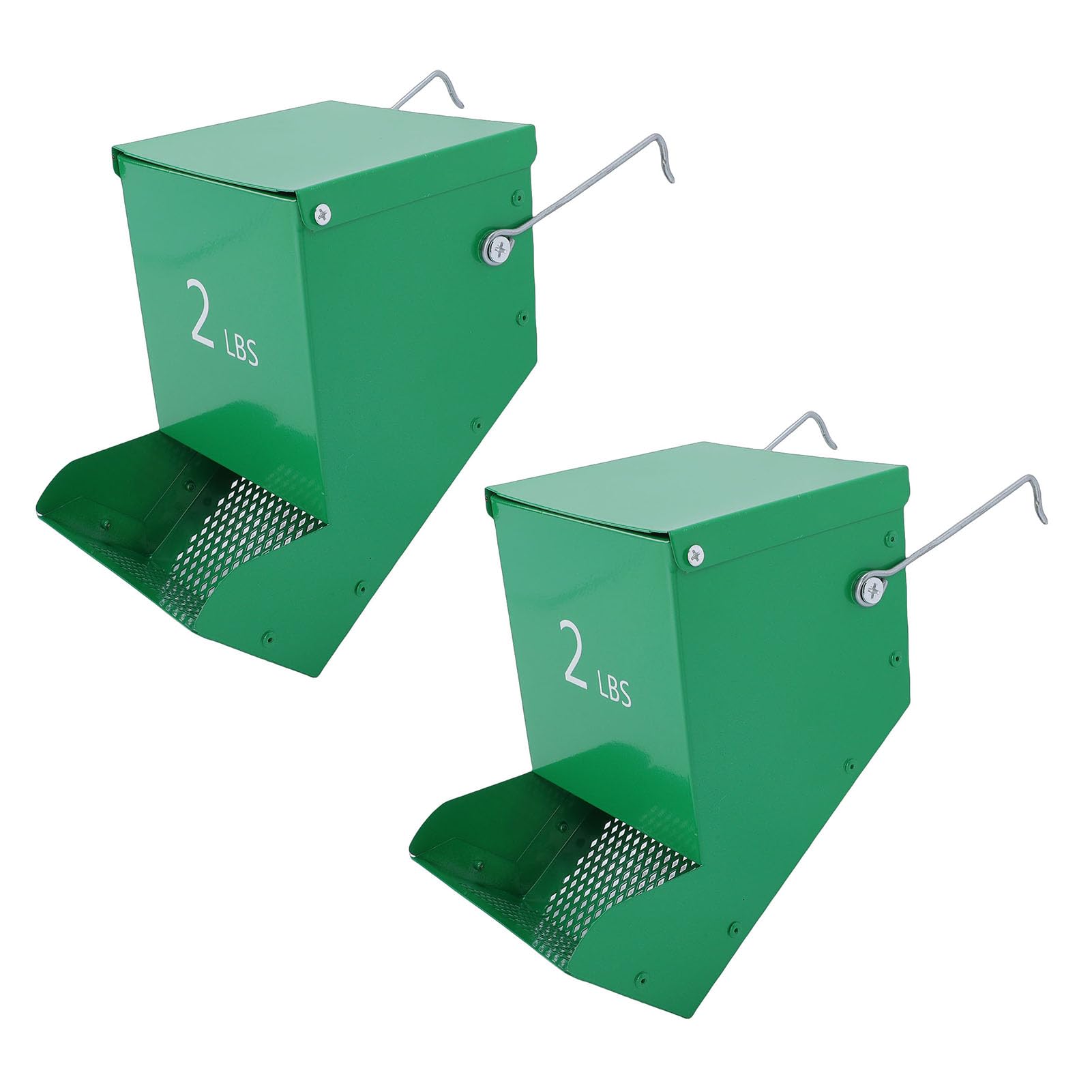 Cocoarm Comedero para Animales Pequeños, 2lb Colgante de Metal para Jaula
