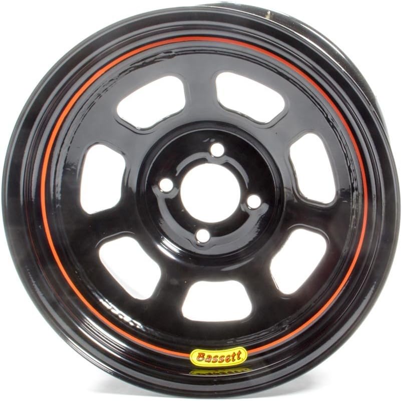 BASSETT 58SH5 Wheel 15x8 D-Hole 4x100 mm 5in BS Black