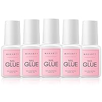 Vista 12 de Makartt Pegamento para uñas acrílicas, pegamento para aplicar con pincel para reparar uñas, pegamento profesional para uñas postizas de larga