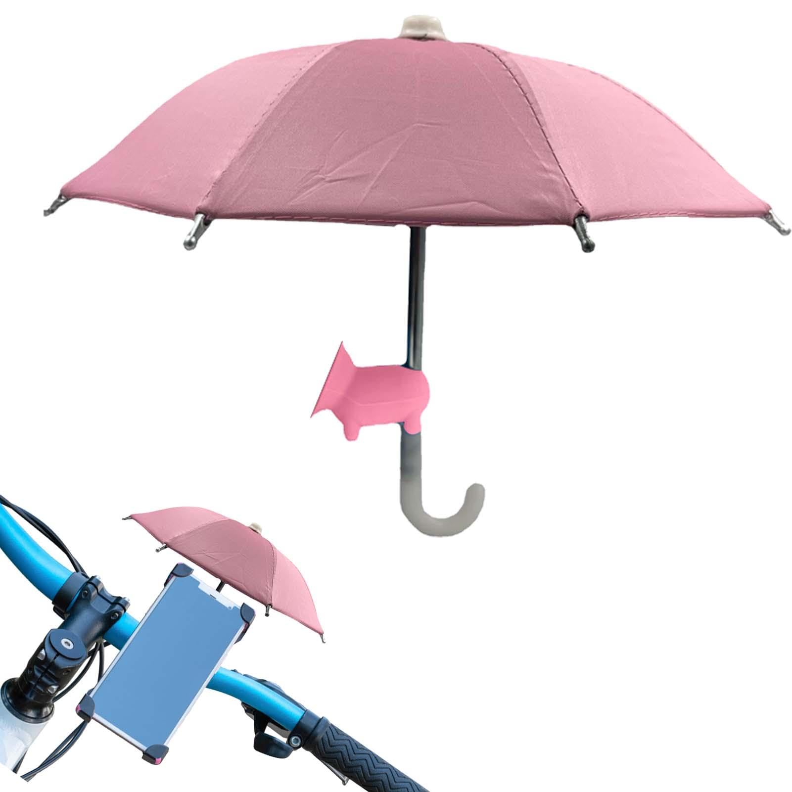 VirtcooyPhone Umbrella for Sun Shad with Suction Cup Stand | Universall Adjustable Cute Phone Shade Umbrella with Piggy Style Suction Cup,Piggy Suction Cup Phone Stand,Outdoor Cell Phone Sunshade Holder