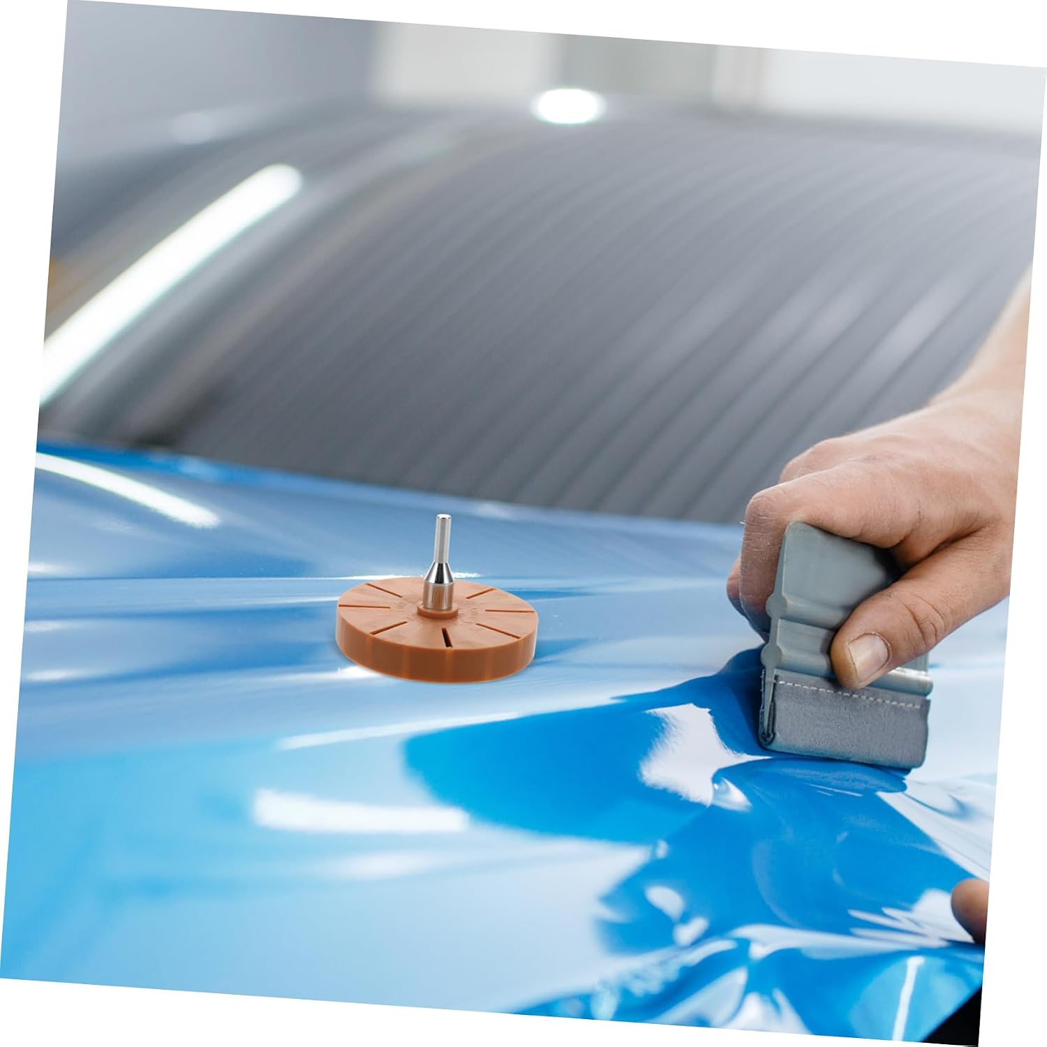 GLEAVI Car Sticker Remover Wheel Pneumatic Adhesive Eraser Tool for Fast Glue Removal Cars Furniture Walls Durable Multi-Surface Decal Removal Kit