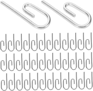 TOYANDONA 50pcs Metal Curtain Hooks for Rods No-Drill Installation Reusable Drapery Pins Hidden Rail Hooks Smooth Sliding Pleat Hangers for Living Bedroom Curtains