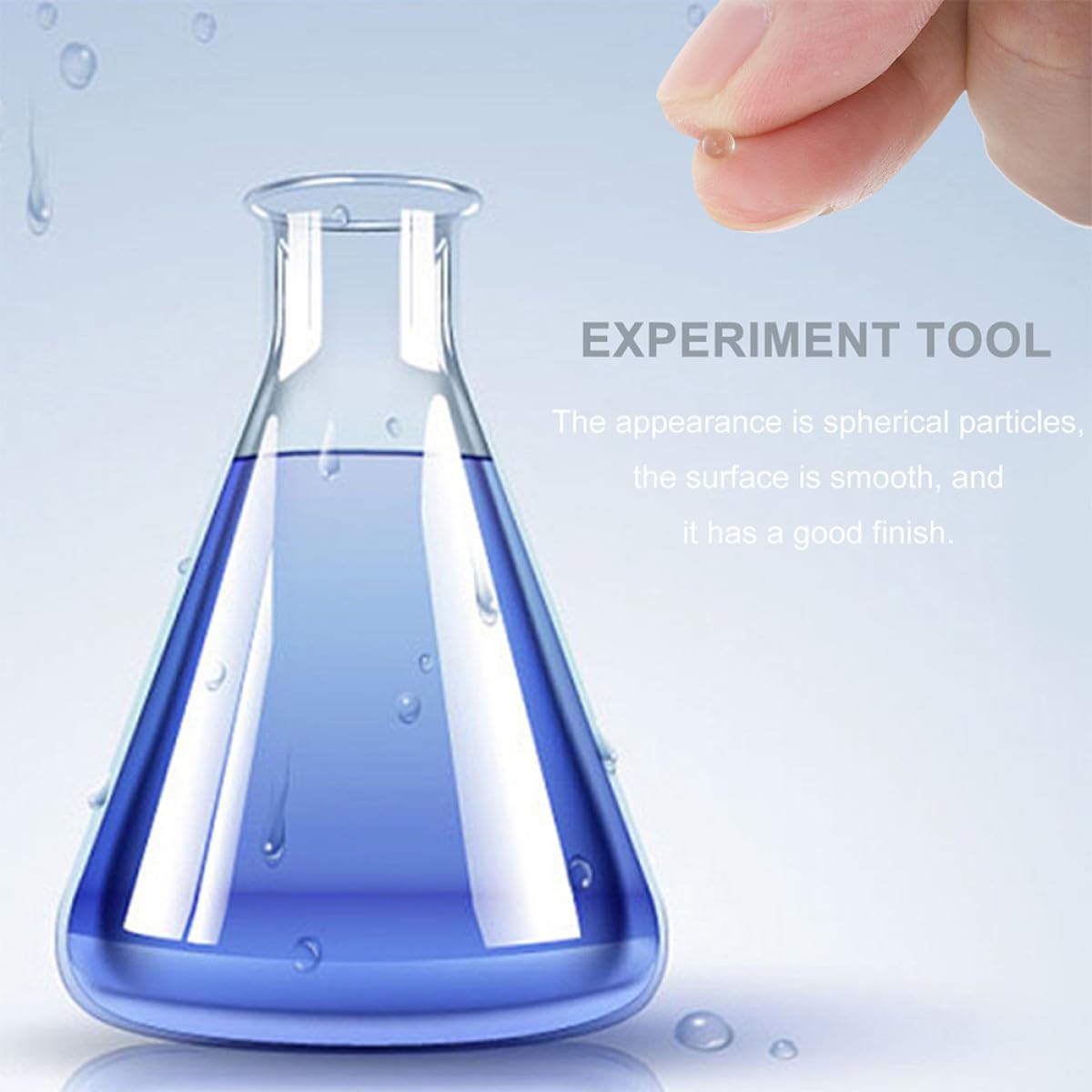 Experimentelle Glasperlen Hochpräzise und Verschleißfest 1 Packung aus Alkalischem Kalk Natron Glas Kugelförmige Siedesteine für Labor Experimente