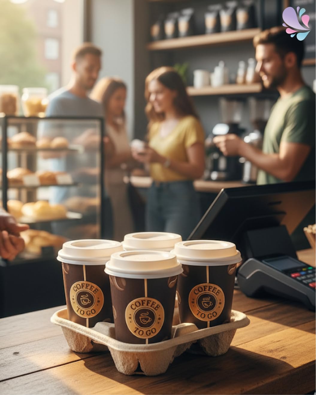 Coffee-to-go Becherdeckel Ø 81 mm Weiß, 1.000 Stück