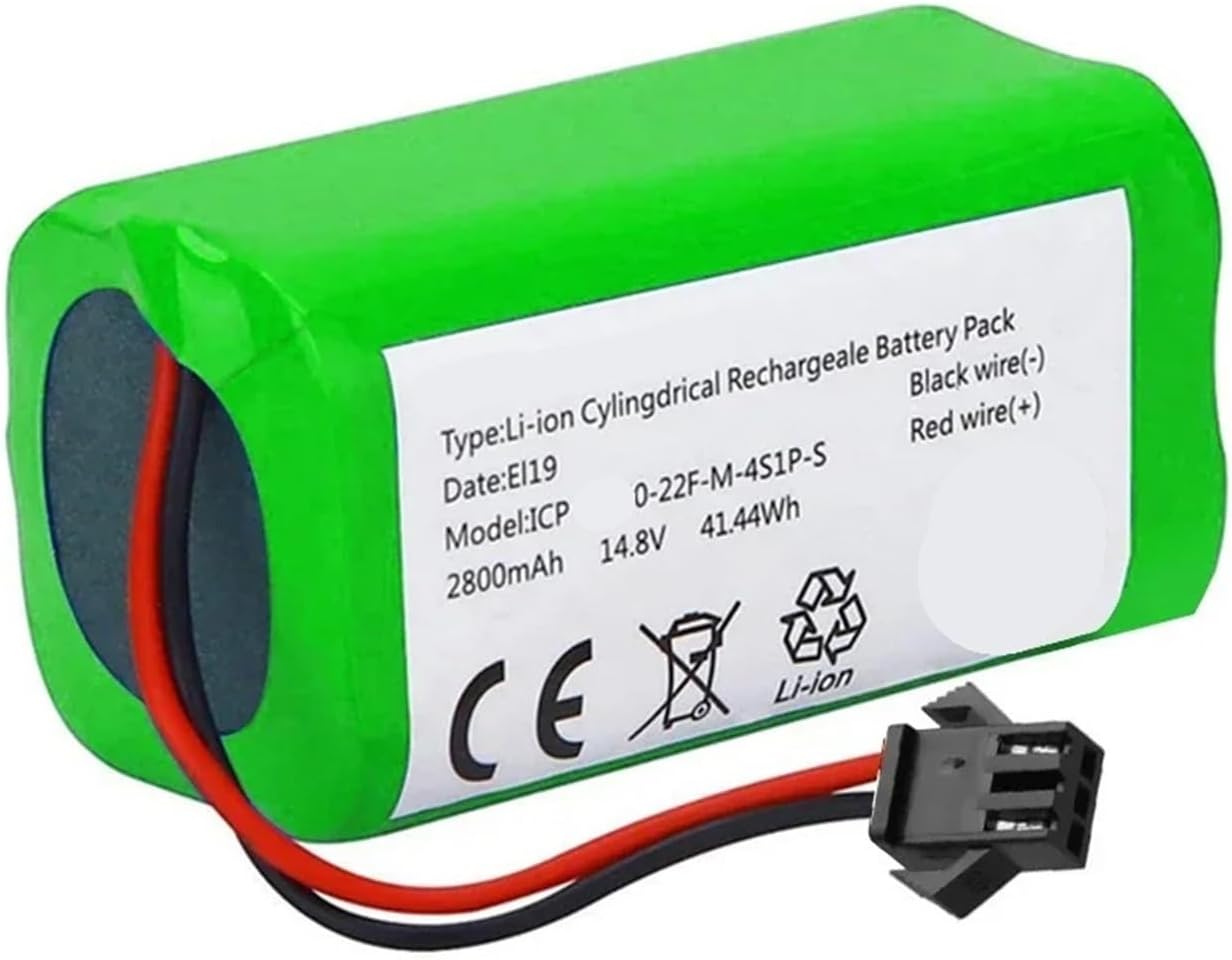 14.8V 3500mAh Vacuum Cleaner Battery, Compatible With Conga, 990 1090 Compatible With Ecovacs, N79S N79, Compatible With Eufy, Robovac 11S 12 15C，Clean The Parts