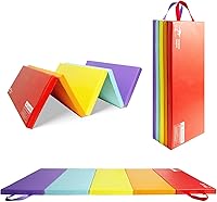 Vista 1 de Kangaroo Hoppers Gymnastics Tumbling Mats for Kids, Foldable Gym Mat with Carrying Handles for Home Activity Play