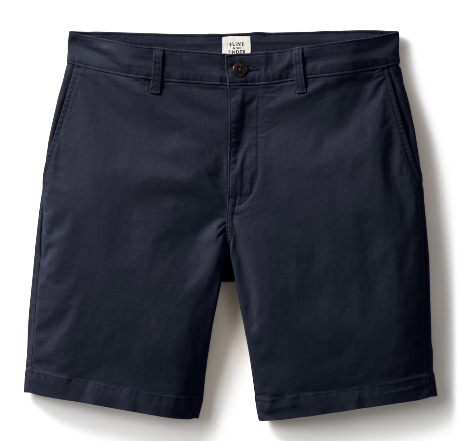 Huckberry Men's Dark Navy Flint And Tinder 365 Chino Short, Stretch Comfort Shorts, 30