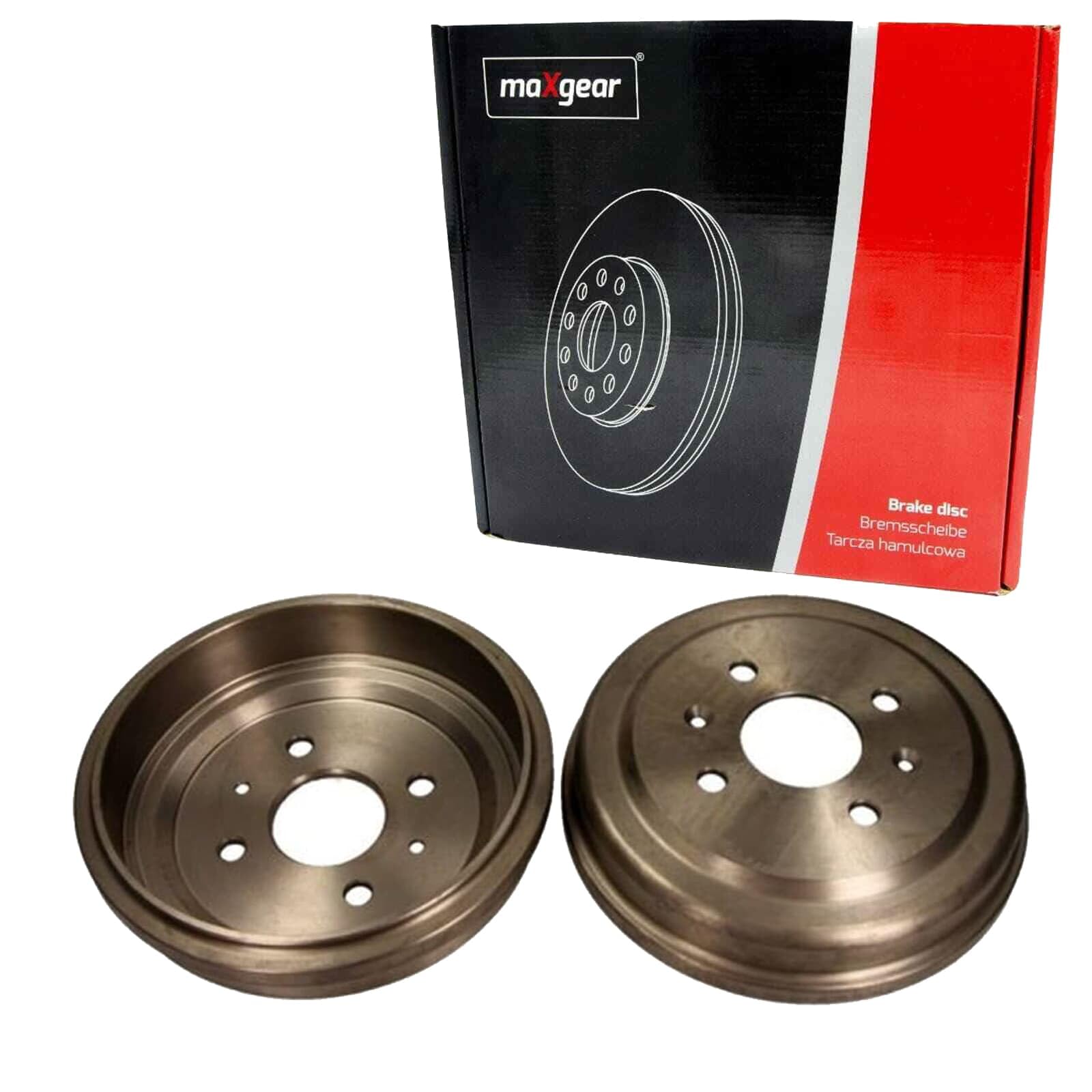 2X Maxgear 200mm Bremstrommeln hinten | 2x 19-2307 passend für Aveo Spark