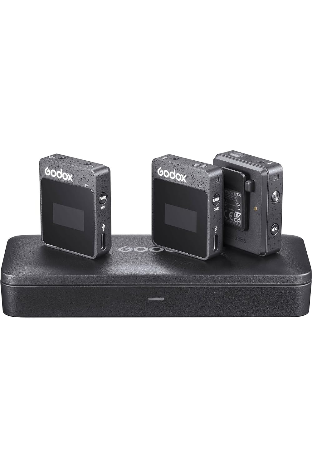 GODOX MoveLink II M2 Wireless Microphone | Compact 2-Person Wireless Microphone System for Cameras & Smartphones YouTube Recording | Black
