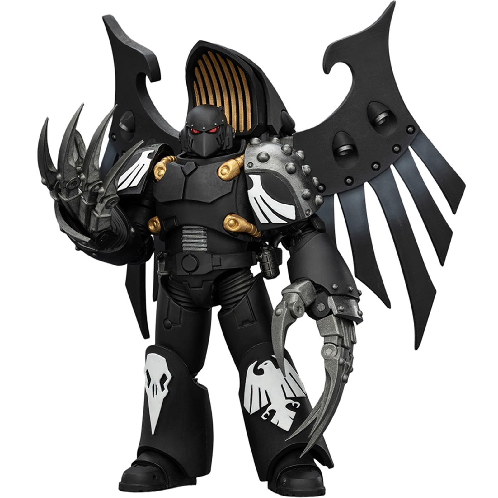 JOYTOY Warhammer 40k Horus Heresy, Raven Guard Dark Fury with Lightning Claws 1/18 Action Figure Collect And Display Model