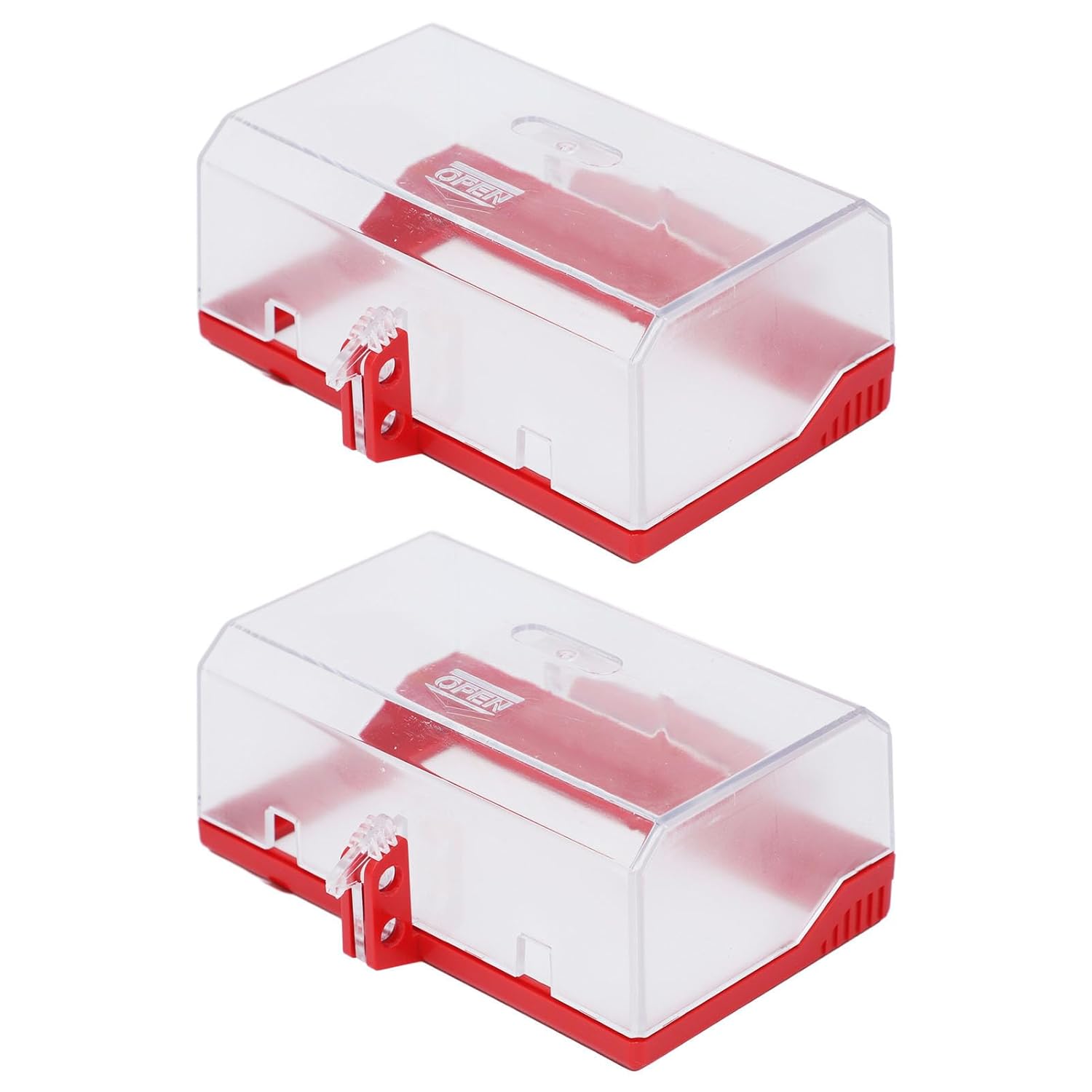 2 Pack Emergency Stop Button Cover, Push Button Switch Cover, Box Type Switch Cover Protector, High Strength Resin, Impact Toggle Switch Lockout Cover for Industry