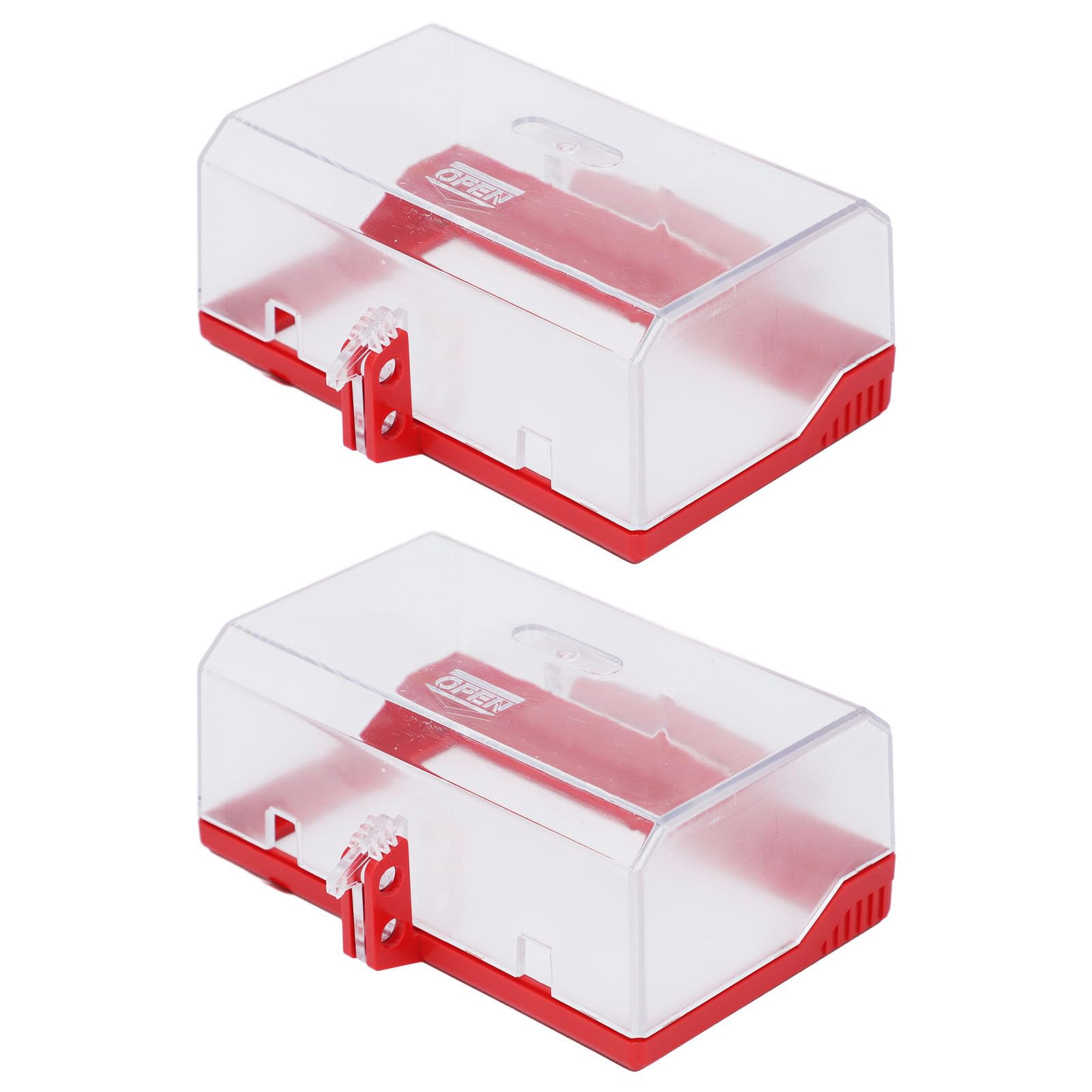 Jelquix #911 Power Push Button Switch Cover Lockout High Safety Transparent Resin For Wall Switch Protection 2Pcs