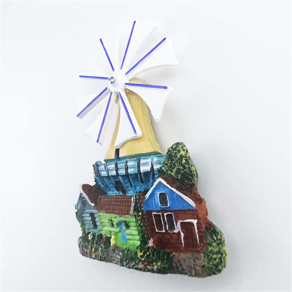 Magnete Frigorifero Souvenir Olanda 3D Mulino A Vento - 5x9.5 Cm, Resina