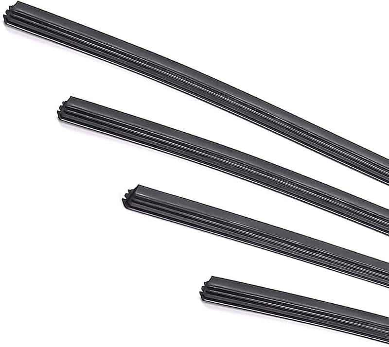 Refil de Palheta do Limpador de Para-brisa Qurbuns Ajustável 24" para Palheta Flexível – Pacote com 4